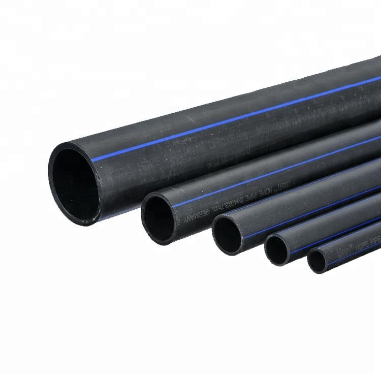 Черный цвет HDPE трубы прайс-лист pe100 материал pe трубы