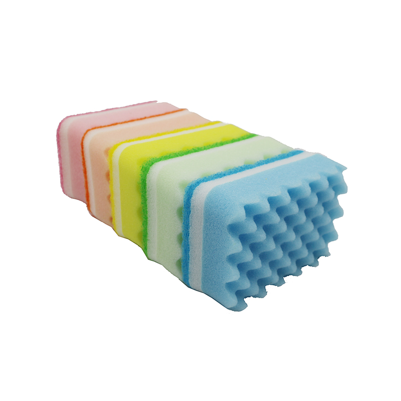 Wholesale Household Soft Wave Shape Kitchen Cleaning Sponge