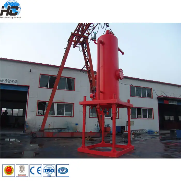 Safe drilling mud gas separator / drilling fluid gas mud separartor unit / gas filter separator