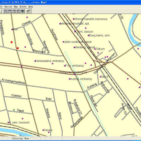 Цифровая карта Ливана esri shp