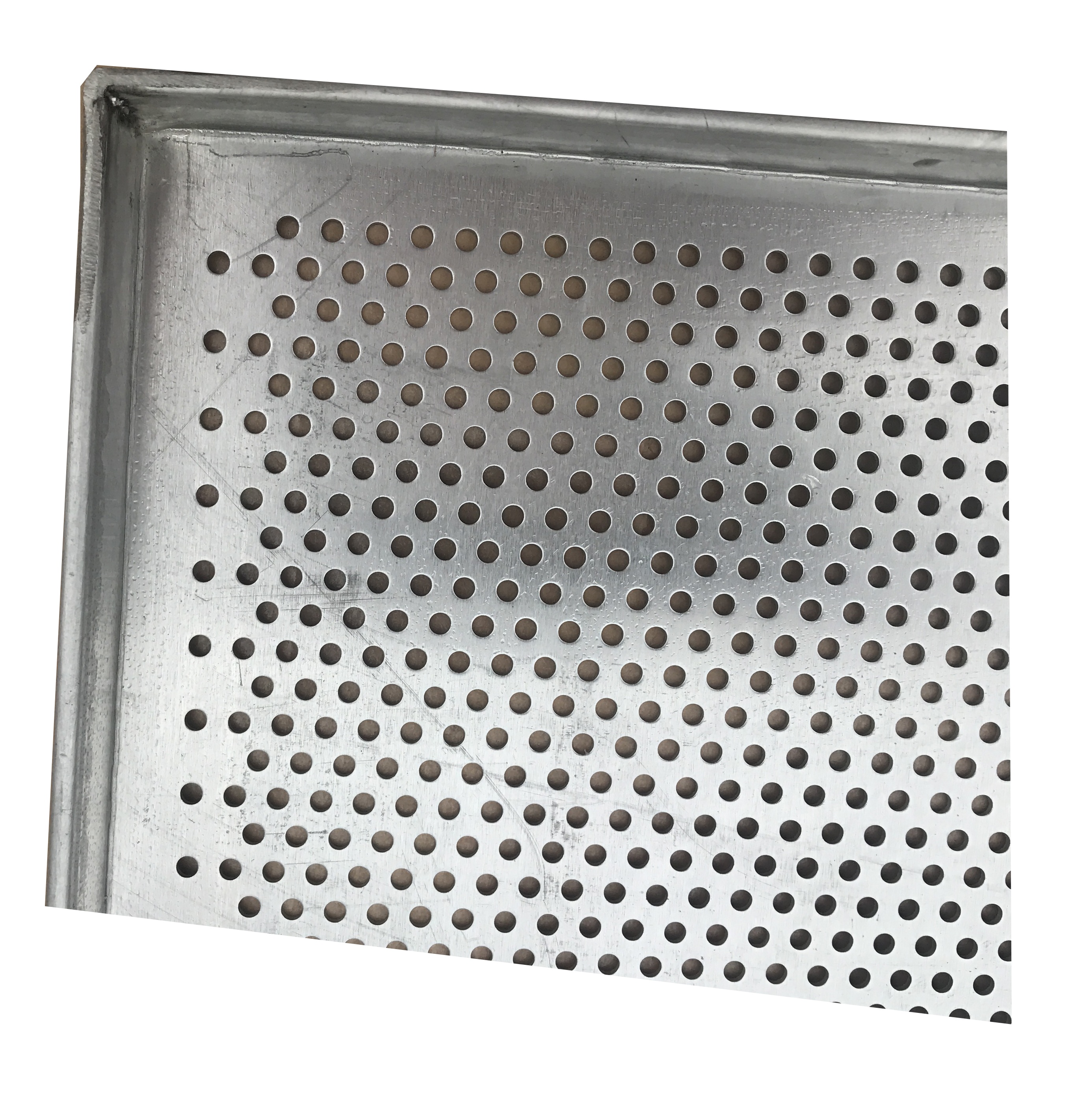 304 316 Stainless Steel Perforated Baking Tray Punched Metal Mesh Tray for Buns