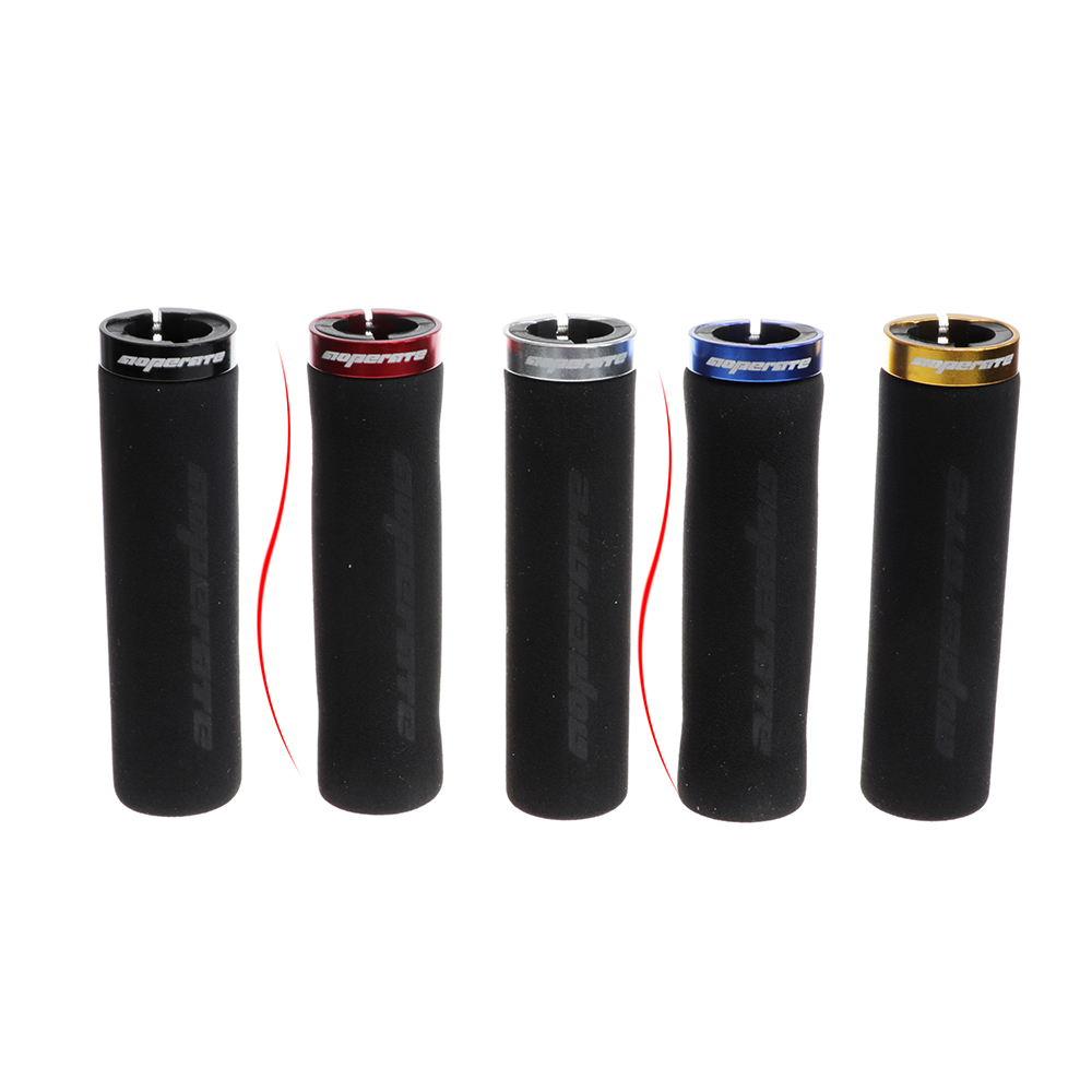AOPERATE Comfortable Sponge Mountain Bike Handlebar Grip Side Lockable Bike Grip Tape Anti-slip MTB Bicycle Grip