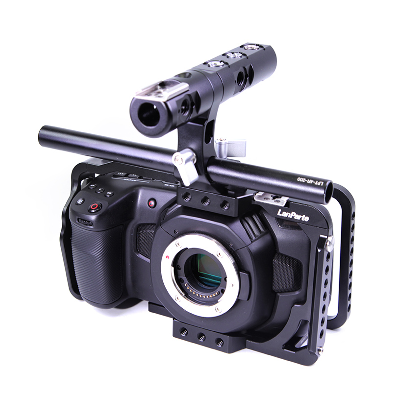 LanParte карманного кино камеры Blackmagic 6K/4K Защитная клетка с SSD T5 держатель
