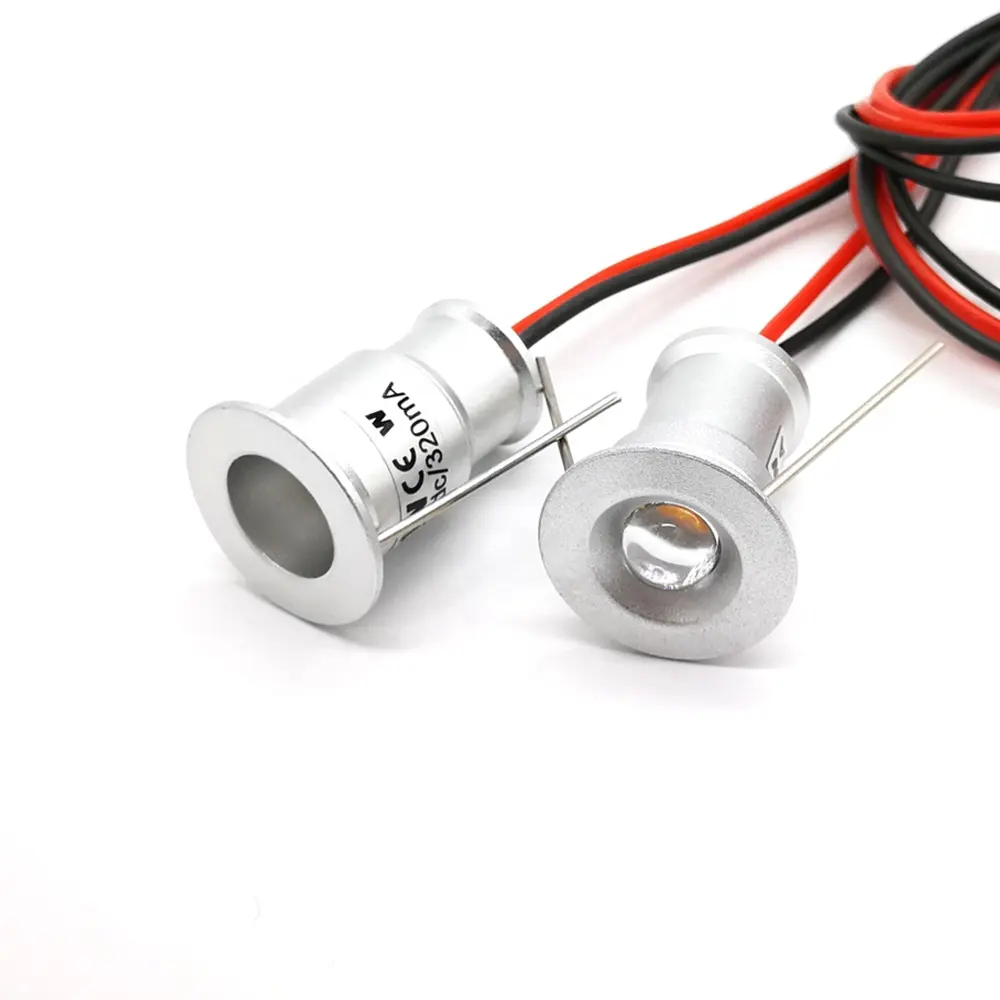 IP65 DC12V DC3V Mini LED Spot Cabinet Lights Downlight 15mm Cut Hole Under Cabinet Jewelry Display Ceiling Recessed Lamp