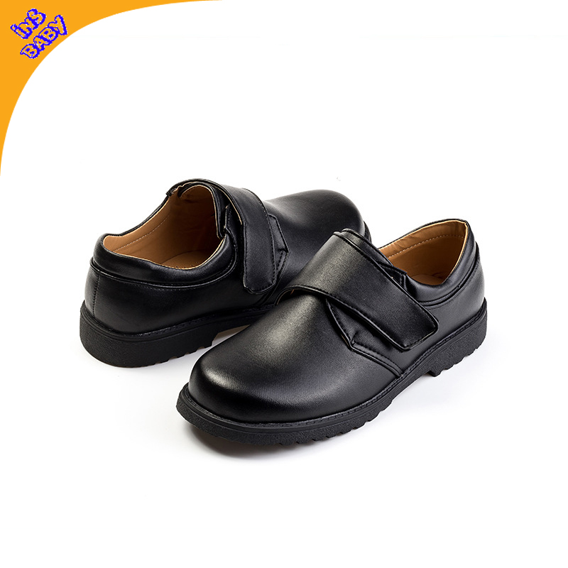 Simple classic male black student animation uniform dress shoes children's performance shoes