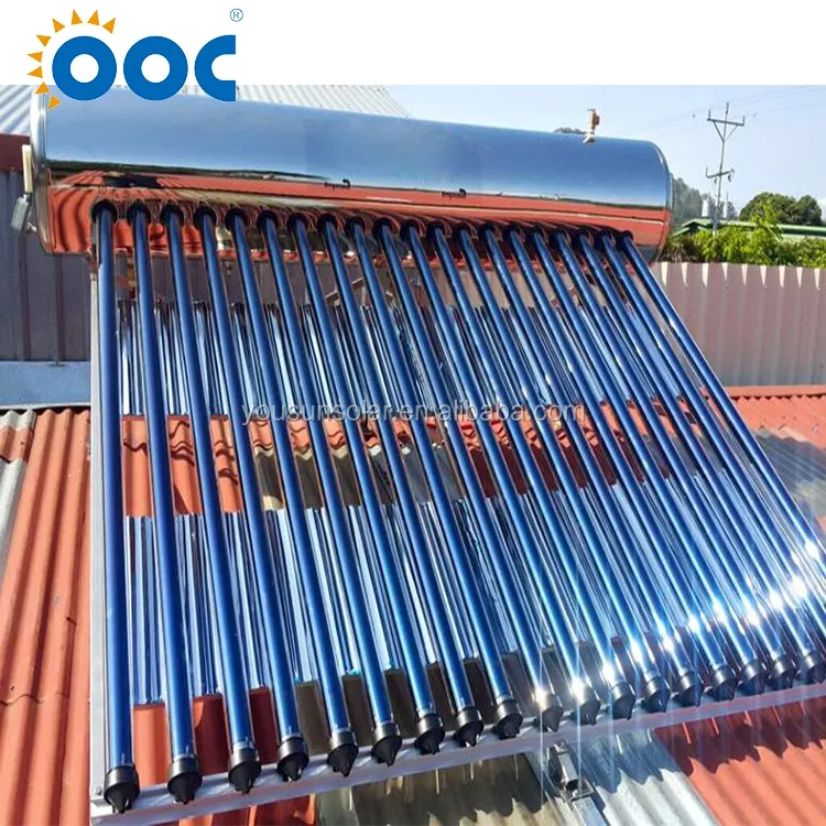 Passive Rooftop Water Heater Termas Solares SolarThermal Collector