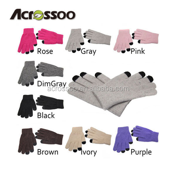 Women Men Touch Screen Gloves for Smart Phone Tablet/Full Finger Winter Mittens touch screen gloves