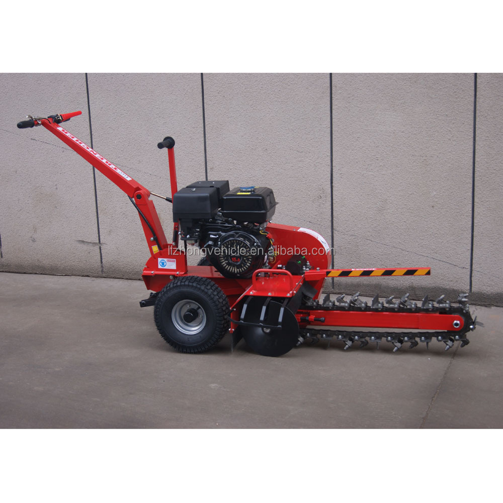 15Hp мини-траншеекопатель, портативный траншеекопатель канавокопатель