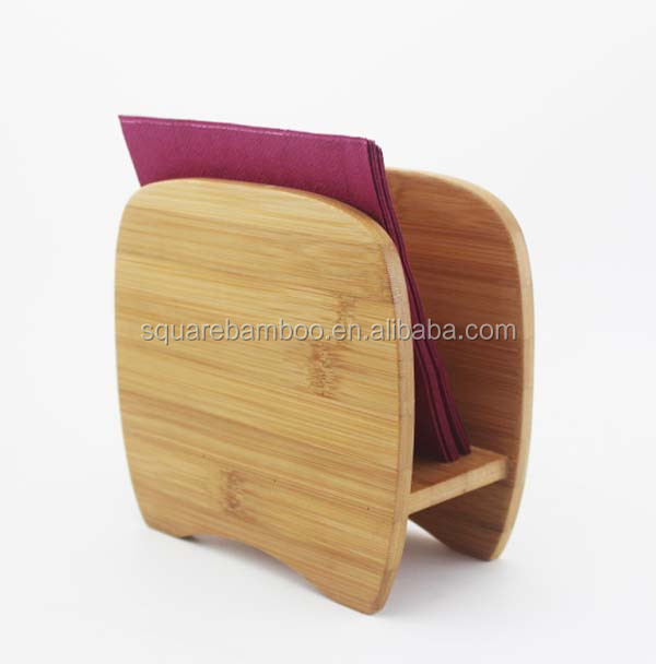 Eco-friendly Bamboo Napkin holder High Quality