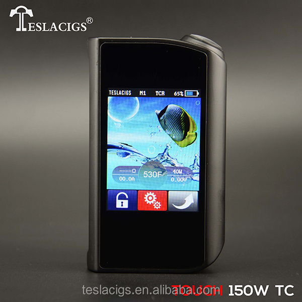 Супер Интеллектуальный большой сенсорный экран Teslacigs touch 150W vape mod от производителя teslaciga
