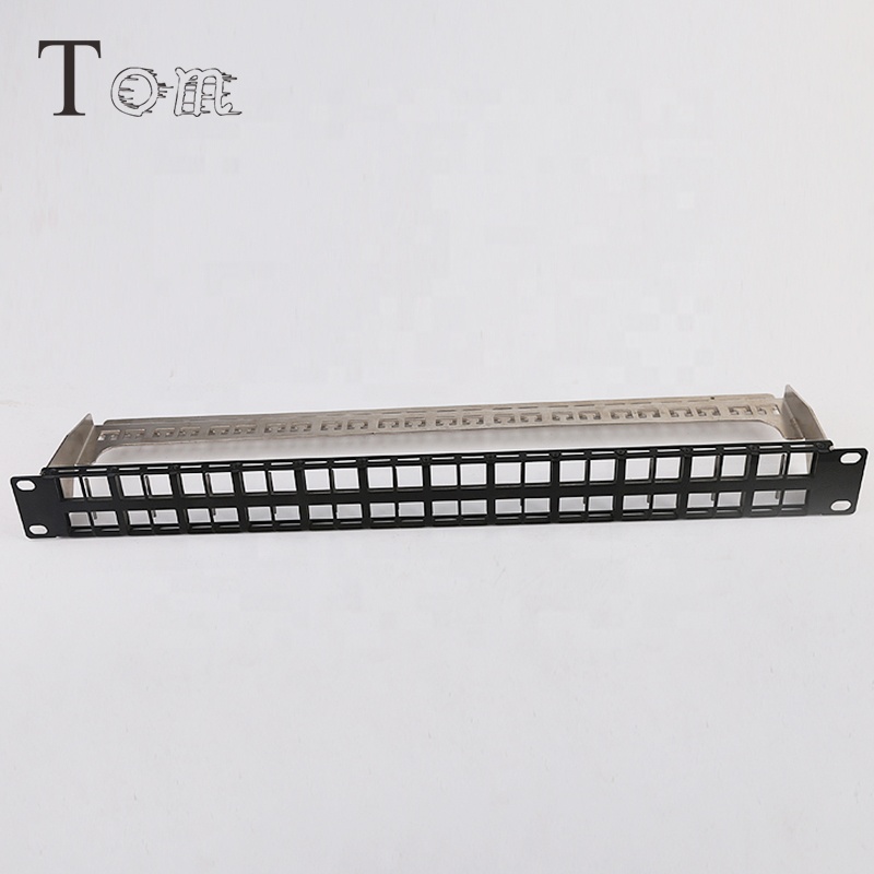 TOM-P-12 19 ''1U STP пустой патч-панель 48 портов для STP/вывод keystone jack с адвокатского сословия задней части патч-панель 48 портов пустой панель