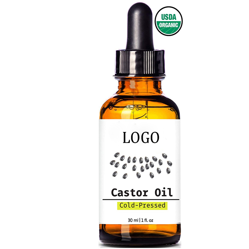 Private Label 100% чистый органический холодного отжима касторовое масло