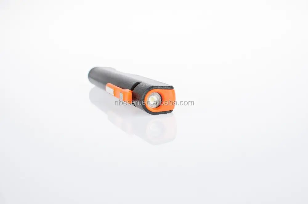 3W Plastic New COB Led Working Light Pen Shape Pocket Flashlight With Magnet