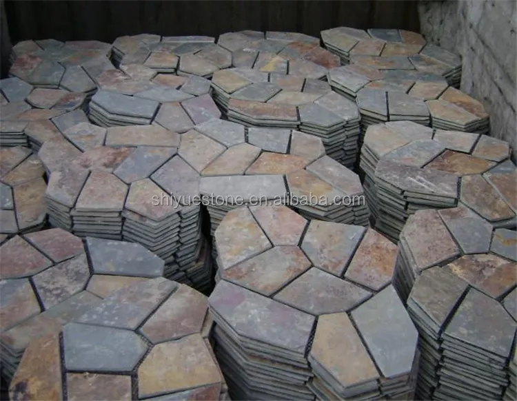 New designs cheap decorative multicolor outdoor slate stepping stones