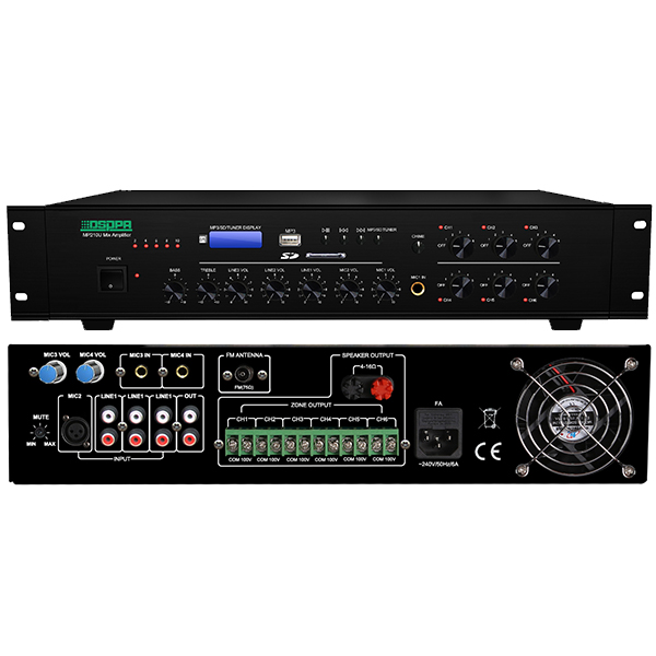DSPPA MP210U 60 Вт 6 зон усилитель для прослушивания музыки и миксера с USB тюнером