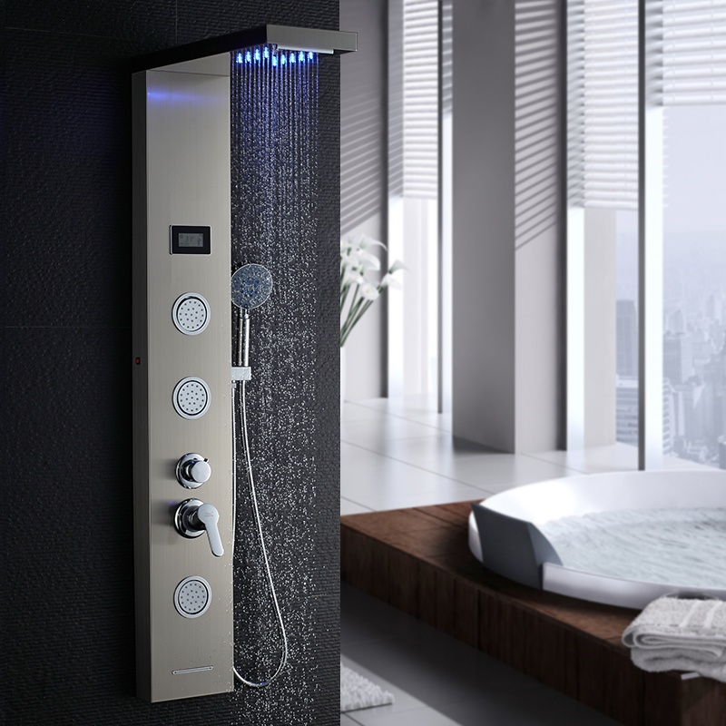 ROVATE 304 из нержавеющей стали 3 средства ухода за кожей jet и сертифицированные 5-функции ручной заряженными ионами светодиодных ламп, панель