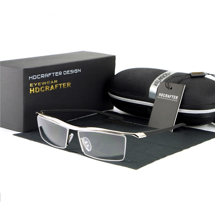 2018 Business Men Titanium Half-rim Spectacle Frame Eyeglasses