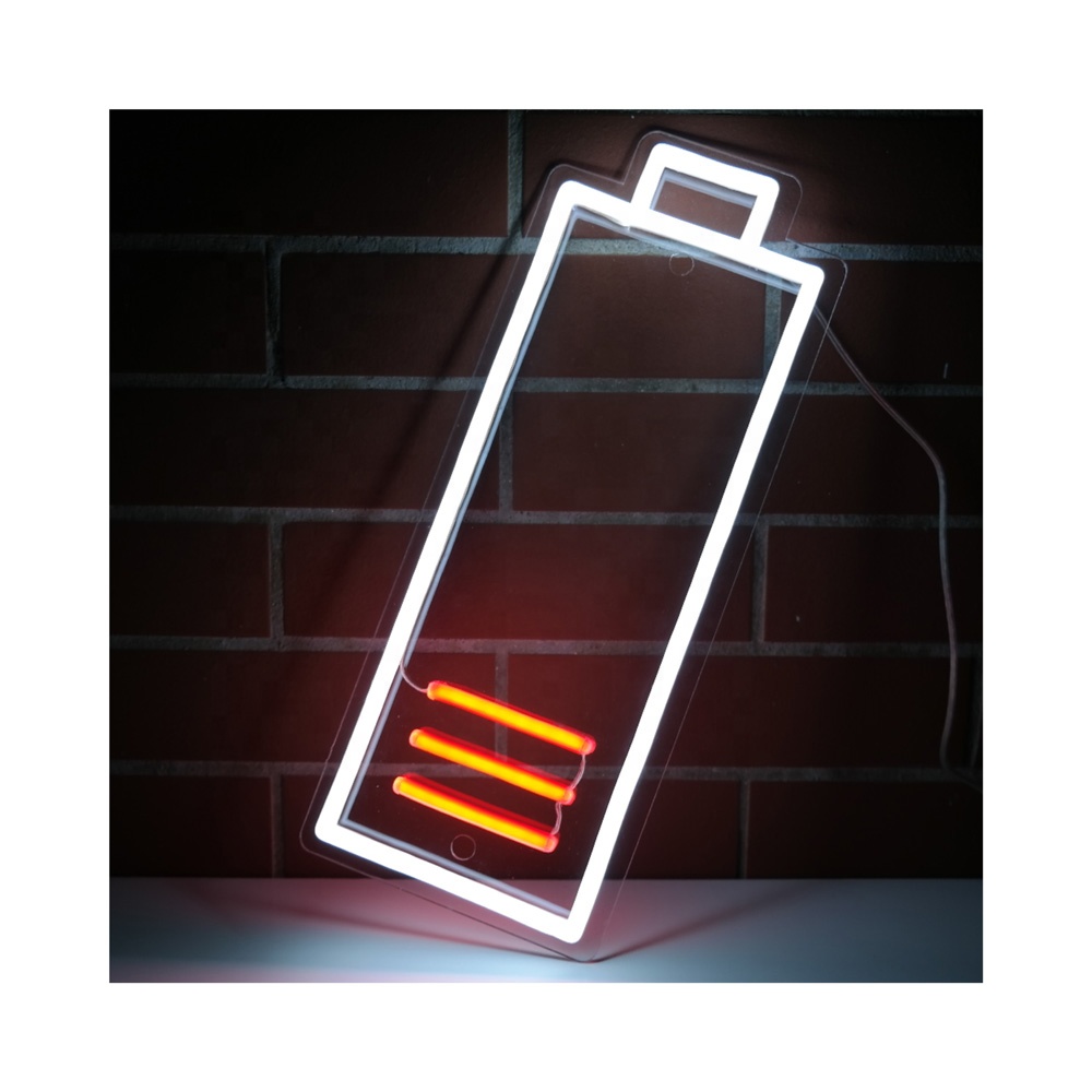 Acrylic led neon sign Digital Number Business Hour Led Bar Decoration Neon Sign