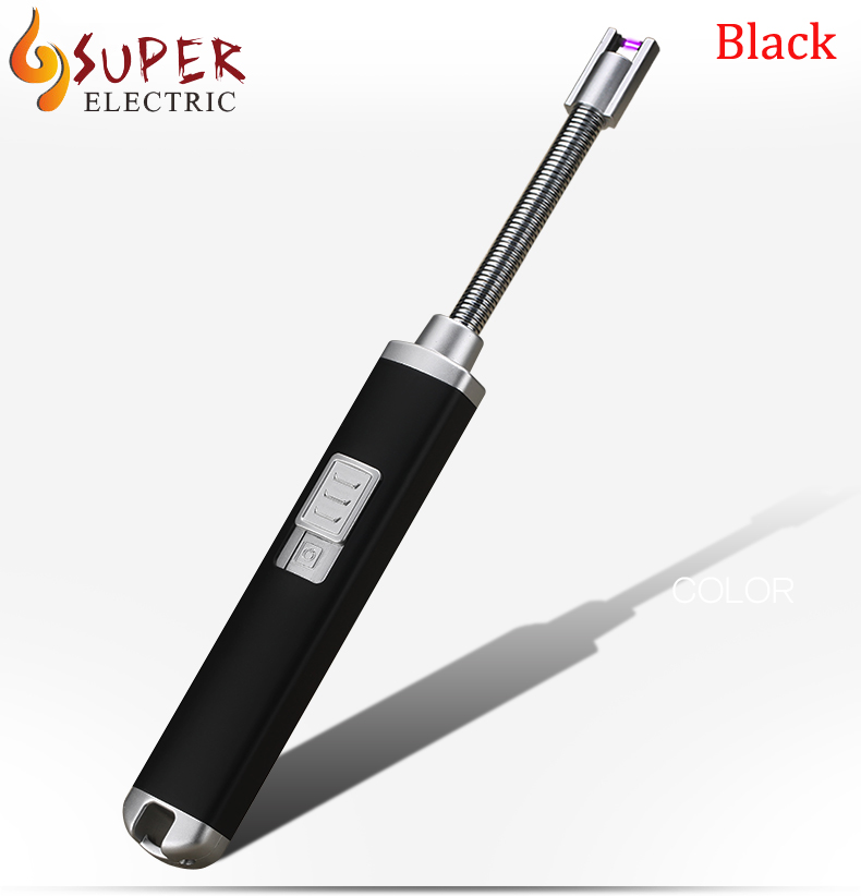 Super Electric Patent Product Electric Arc Lighter Kitchen Rechargeable USB Lighter With Long 360 Flexible Neck Candle lighter