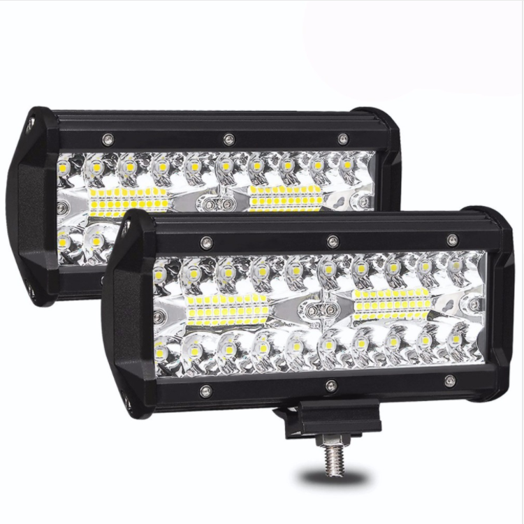7-дюймовый светодиодные полосы LED прожектор 120 Вт комбинированный луч рабочий свет для вождения внедорожника тягач 4x4 внедорожник автомобиля 12V 24V