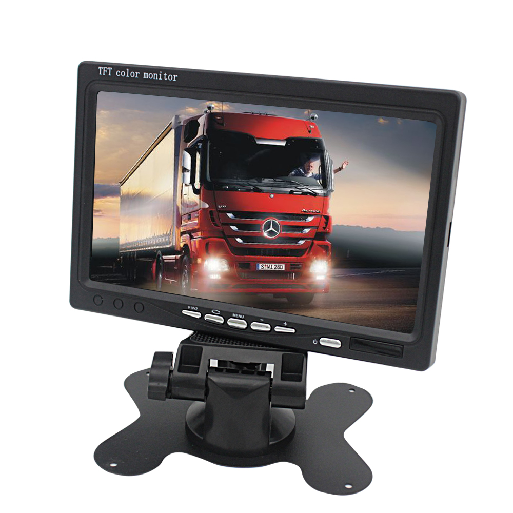 Заводской водонепроницаемый автомобильный монитор 7 "экран TFT LCD дисплей HD цифровой цветной с 2 выходами монитор 800*480 PZ708