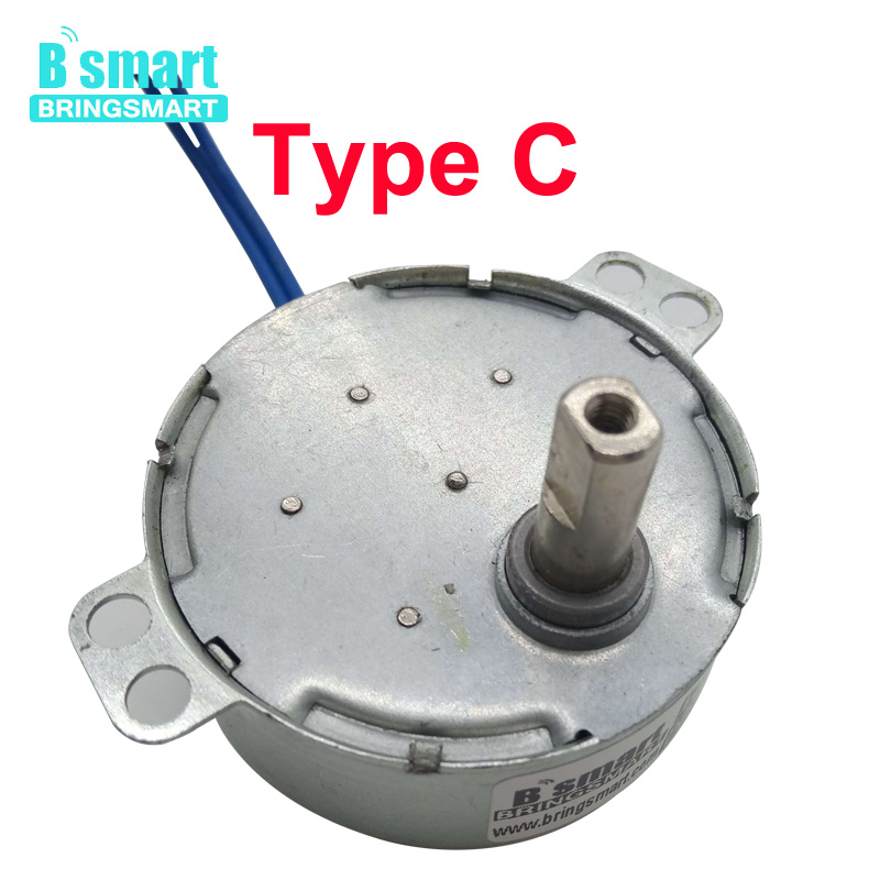 BringSmart 220-240V 50/60 Гц переменного тока синхронный двигатель с постоянным магнитом, 4 Вт 1,4 до 63RPM с заглушкой по часовой стрелке против CCW TYC-50 для мотора вентилятора для индукционной плиты