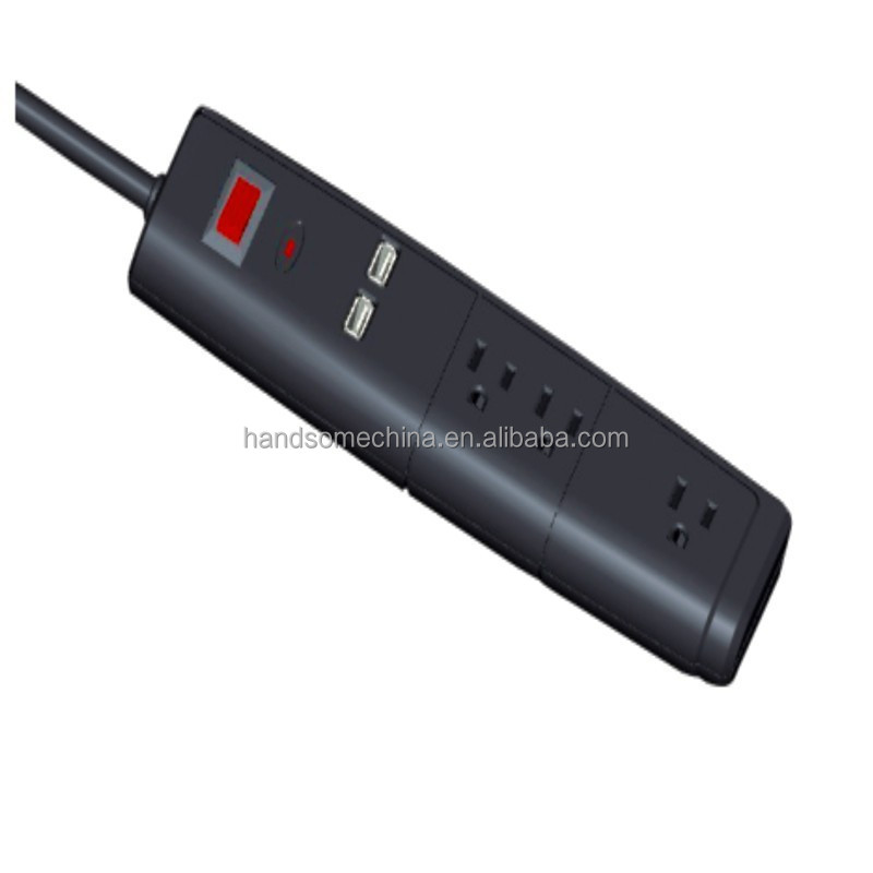 Сетевой фильтр с 3 выходами и 2 USB-портами