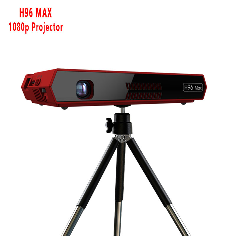 Portable Wireless led projector H96 Android mini projector dlp 50ANSI 854x480 support 1080P 4K