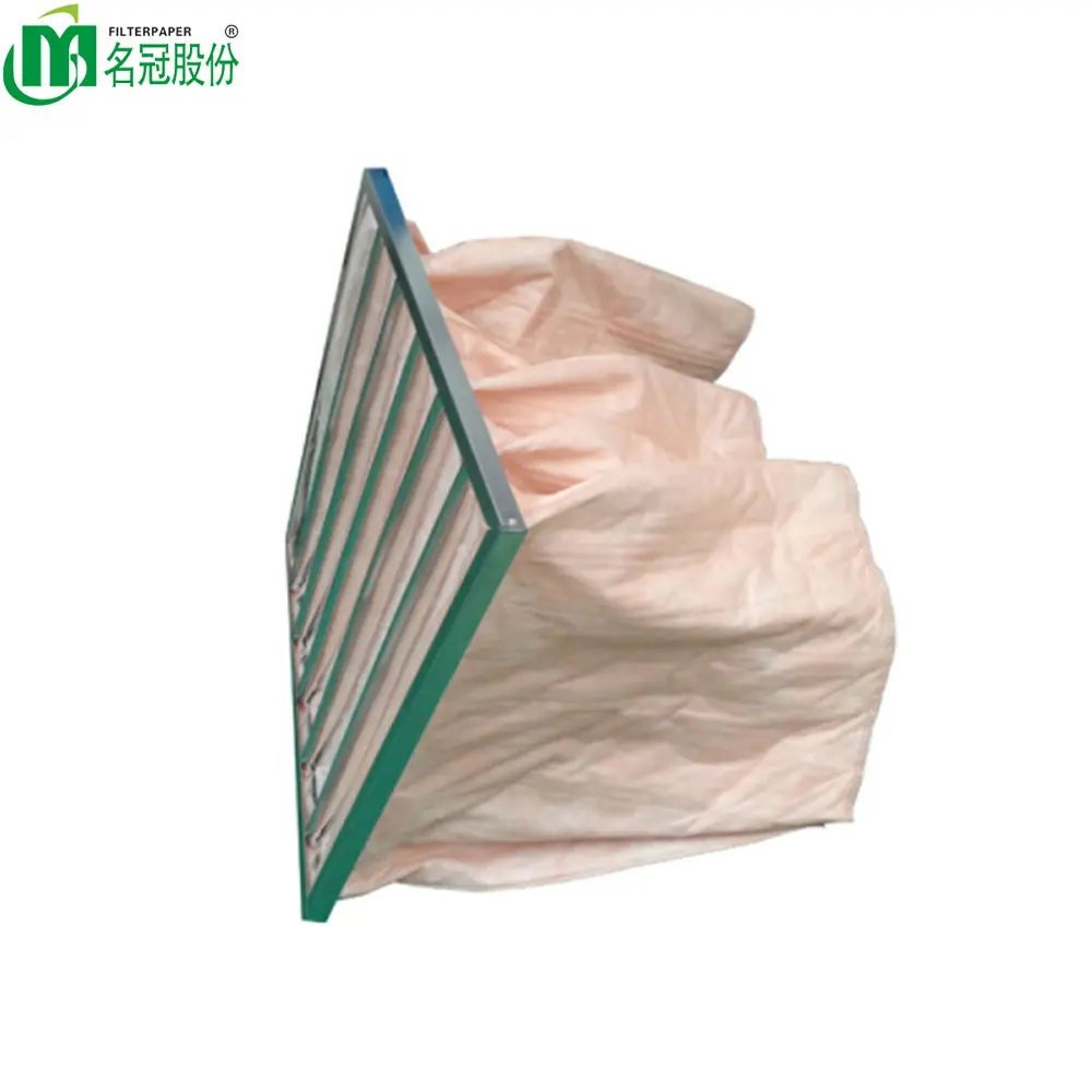 F5- F9 pocket/bag filter with Synthetic fiber non-woven air filter customize the frame