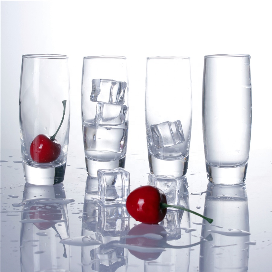 Hot sale 3oz 85ml machine made clear tequila round drinking shot glass