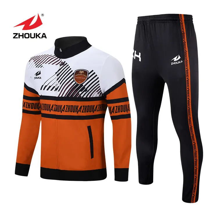online purchase zip up unique set football club team training tracksuit