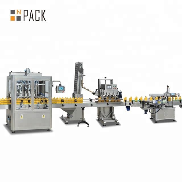 NPACK линейная поршневая автоматическая линия розлива подсолнечного масла