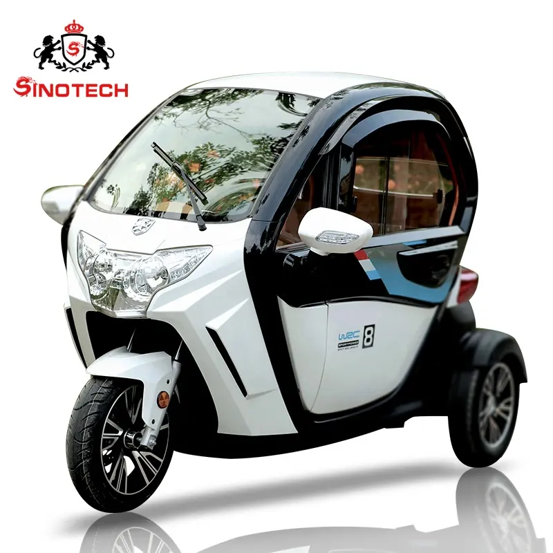 2019 Factory price wholesale latest technology solar panel 4 seats passenger closed tricycle with 1200W