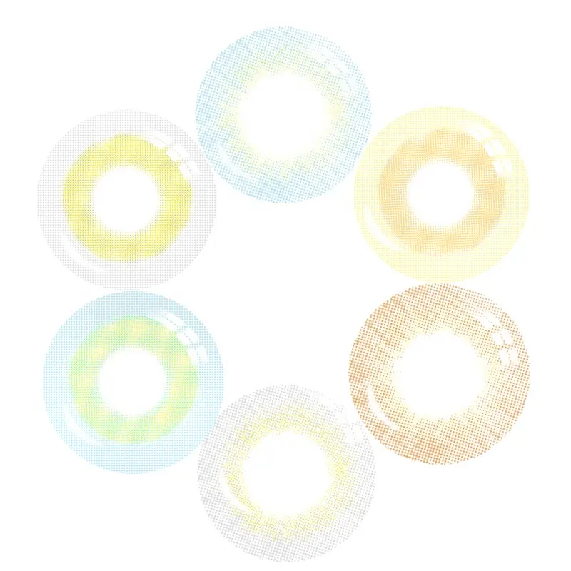 2019 freshgo бренд L16 BB серия tri цветные контактные линзы 6 видов цветов в наличии