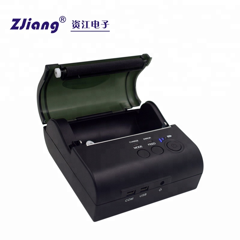 80 мм Pos Термальный чековый принтер ZJ 8001 Bluetooth принтер мини для Android IOS мобильный