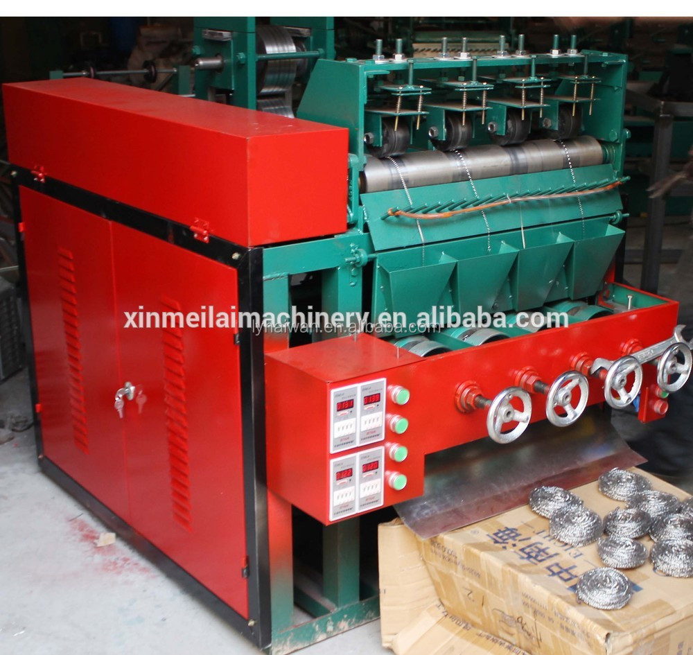 stainless steel wire scourer making machine for kitchen cleaning ball