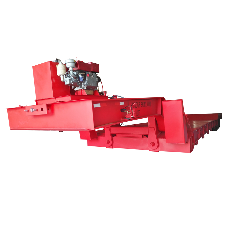 Китай завод 6 осей 80 тонн наличии Gooseneck Lowboy низкорамный прицеп