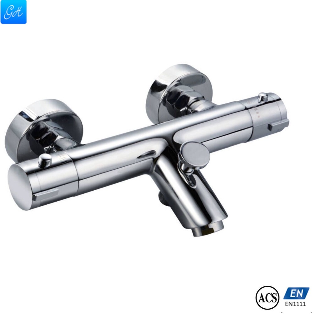 GH-512206 OEM настенный термостатический антиожоговый смеситель для душа, термостатический смеситель для ванны