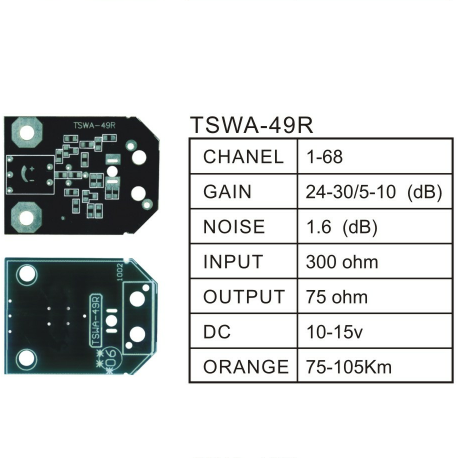 Артикул № TSWA-49R PCB усилителя ТВ-антенны