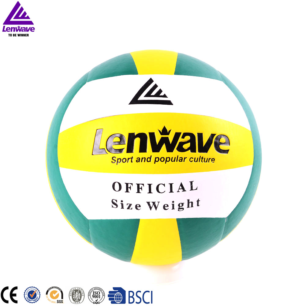 Официальный размер бренда Lenwave, мяч для волейбола, индивидуальная тренировка, Лучшая цена, пляжный волейбол