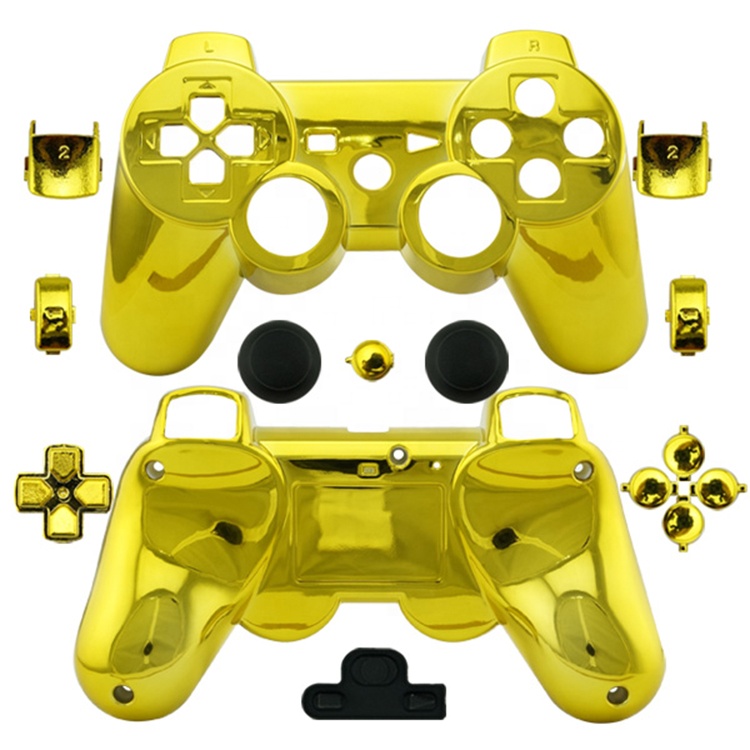 Золотой сменный корпус контроллера, чехол для PS3 Playstation 3