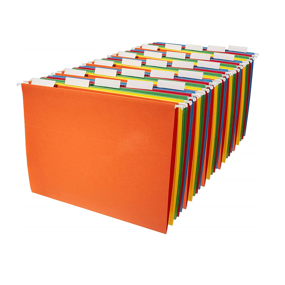 Office supplies 3 tab colored a4 paper custom decorative paper file folder