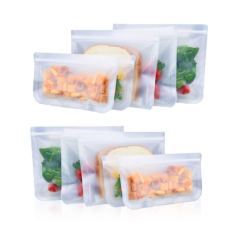 PEVA Snack & Lunch Bags - Plastic Free Ziplock for Kids