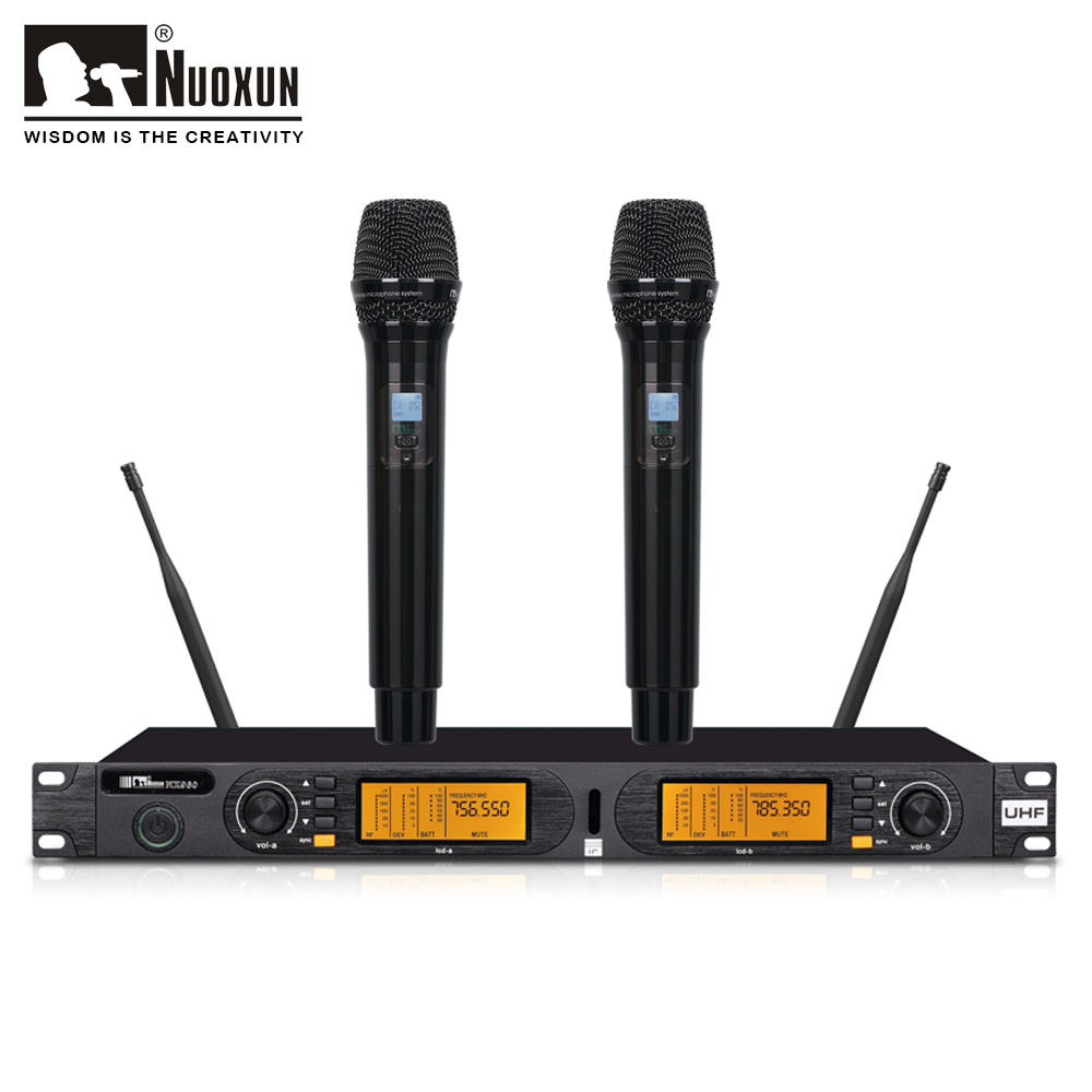 Двухканальный беспроводной микрофон UHF