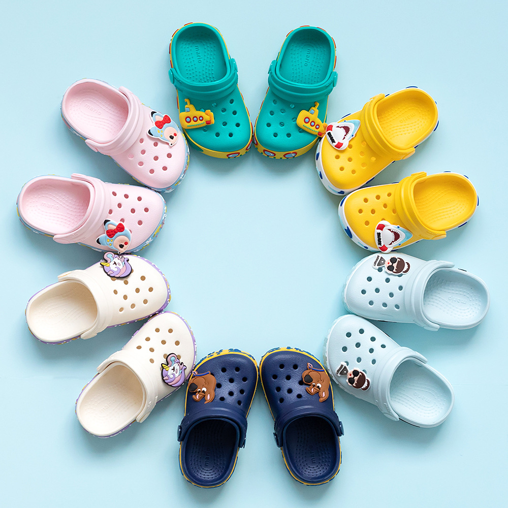 2019 New Summer 1-6 Children Hole Clogs Shoes Cute Baby Non-slip Indoor Cool Slippers