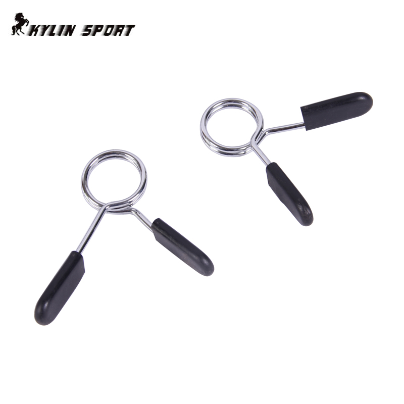 Standard Spring Steel Barbell Collar Lock Jaw Weight Lifting Bar Collars