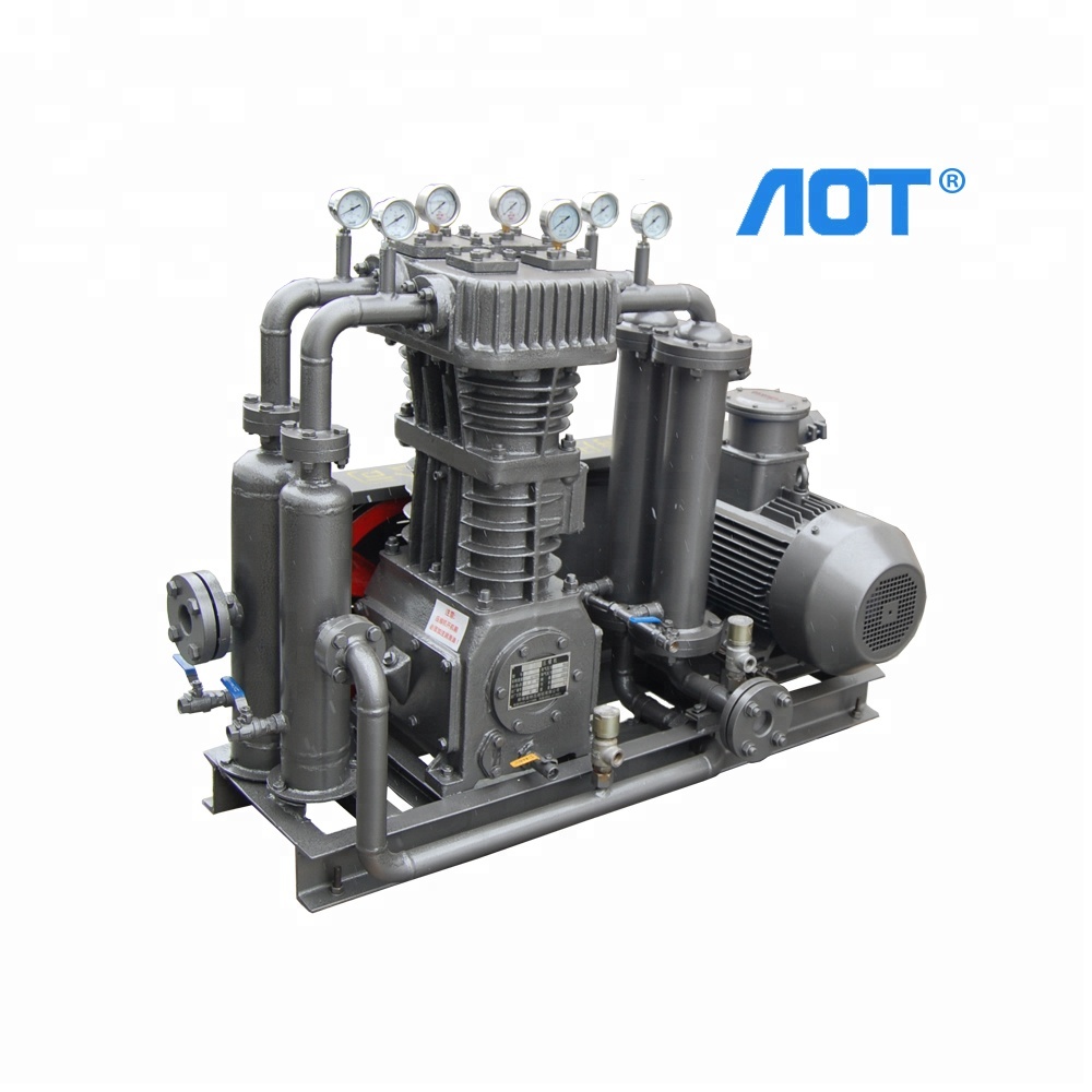 AOT Поршневые воздушные компрессоры безмасляная смазка H2 компрессор небольшой водородный станок для продажи