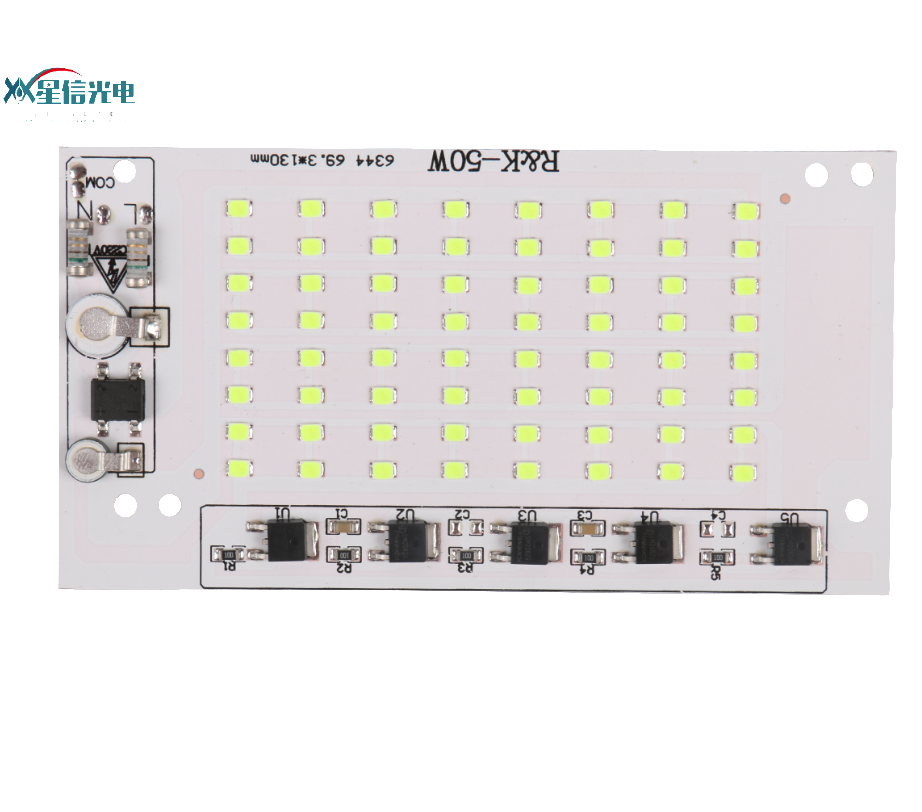 Светодиодный прожектор XUYU SMD2835, высококачественный интегрированный модуль, 220 В переменного тока, 4 кВ, 50 Вт