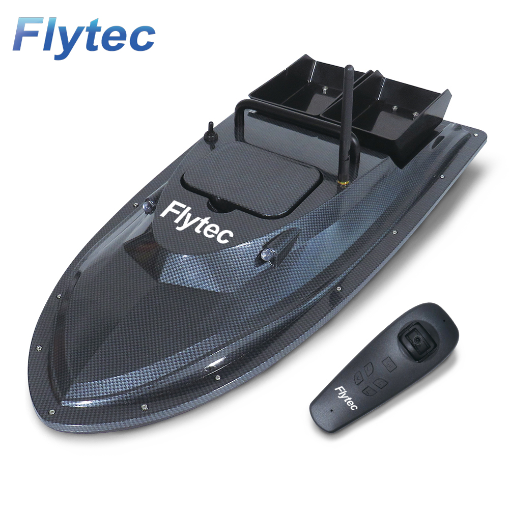 2011-5 обновленная версия, Flytec V007 RC лодка для приманки, 2,4 ГГц радиоуправляемая рыболовная лодка для дистанции управления 500 м