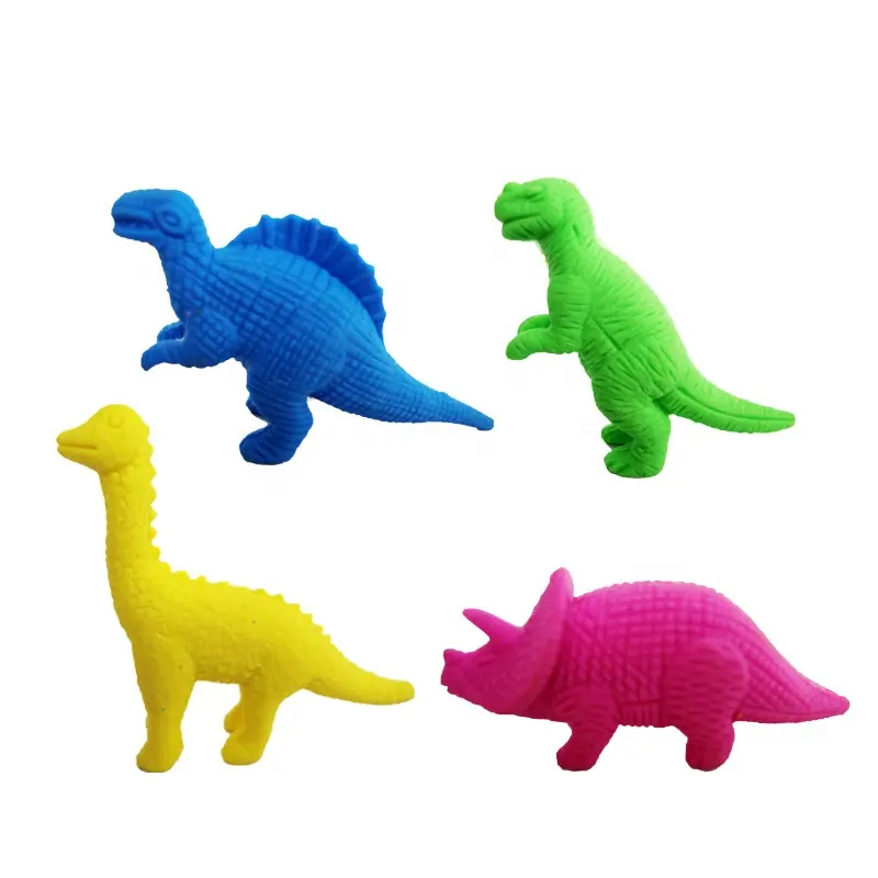 Promotional 3D Cartoon Cute Animals Dinosaur Style Rubber Eraser
